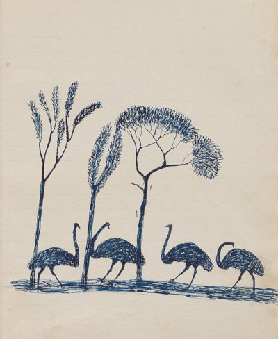 Emus by Tommy McRae